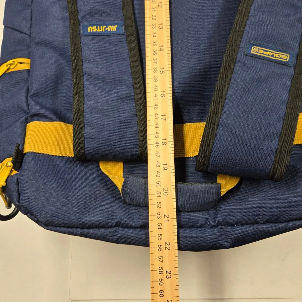 Gracie Barra Lutador Equipe GB Jiu-Jitsu Backpack Navy Gold Brazil Gear Bag - Picture 12 of 13